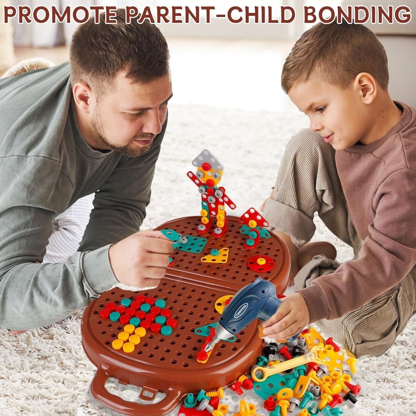 FunChest – Bunte Überraschungsbox mit Bau- und Bohrset