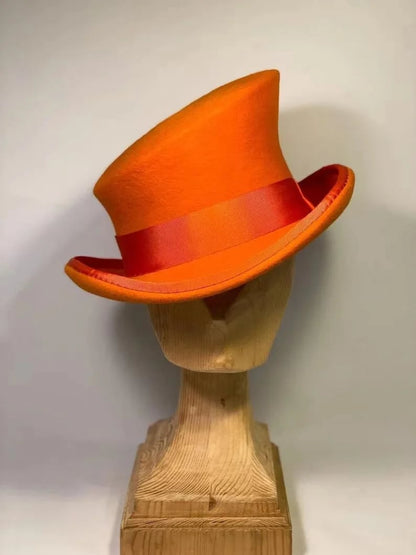 TwistHat – Handmade asymmetric wool top hat with stylish flair