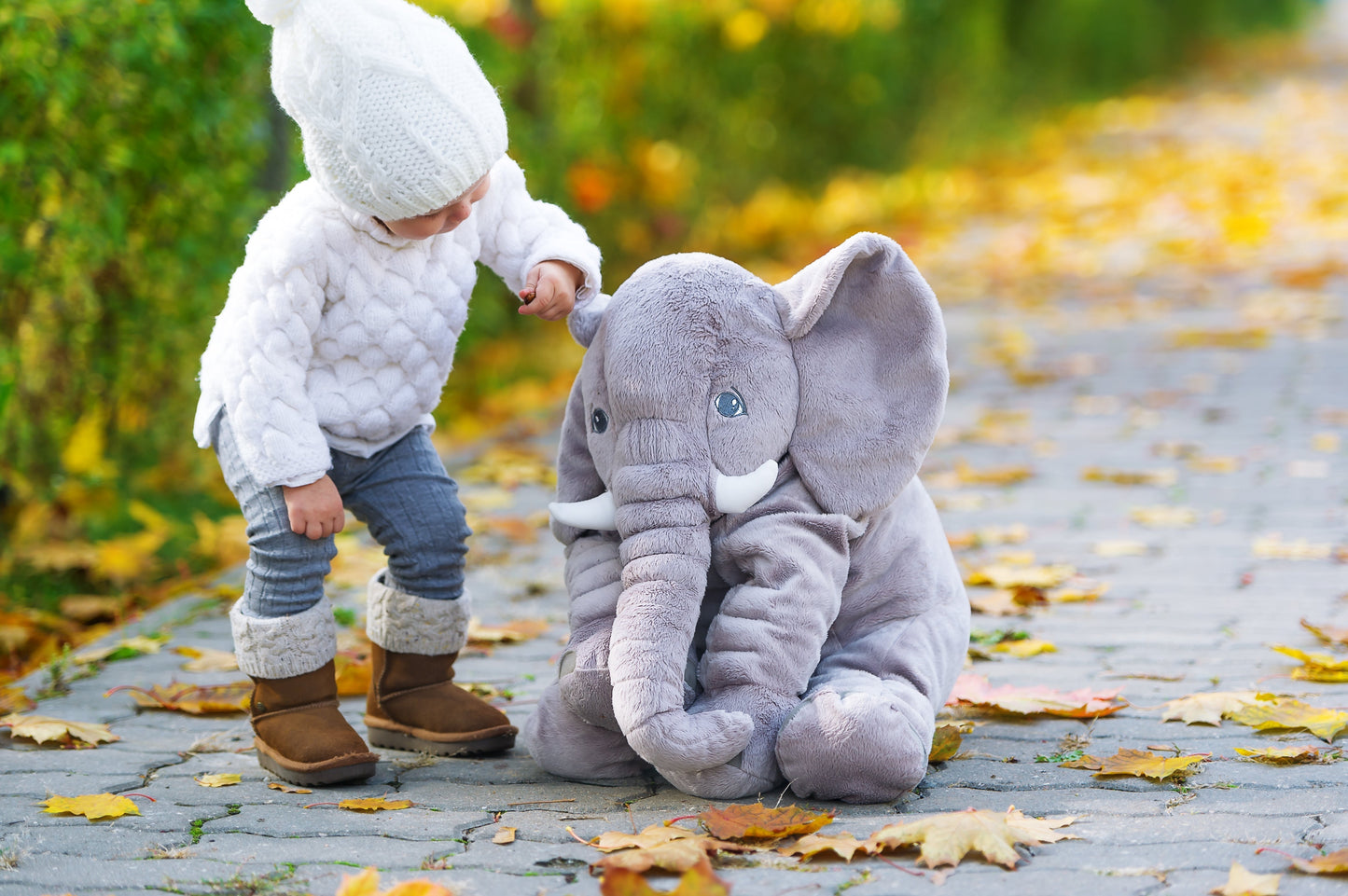Cuddlephant – Baby Elefanten Kissen für Kuscheligen Komfort