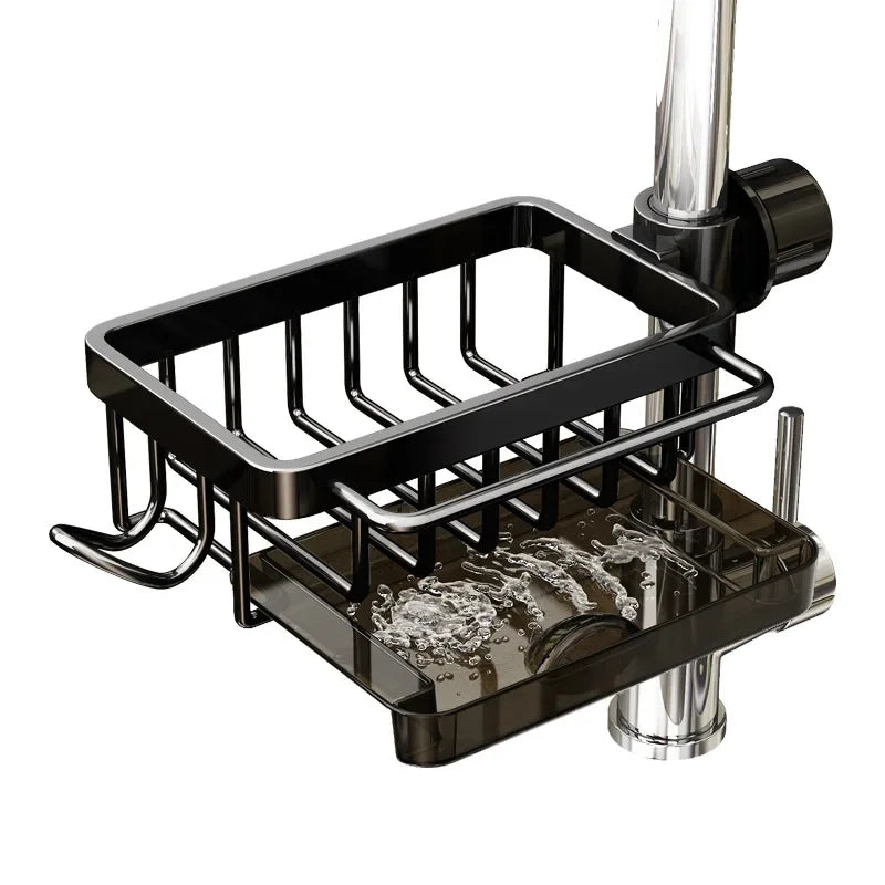SinkTidy – Aluminium Spülbecken Organizer für eine ordentliche Küche