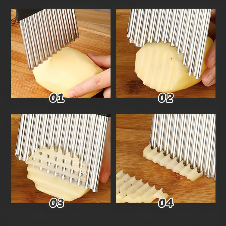 RippleCutter – Gebogenes Gemüseschneidemesser