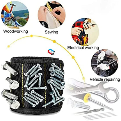 ToolGrip – Magnetisches Armband zur Aufbewahrung von Schrauben Nägeln und Werkzeugen | 1+1 Gratis