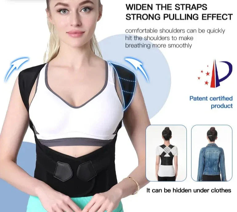 PostureBelt X – Verstellbarer Rückenstützgürtel für eine verbesserte Körperhaltung