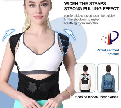 PostureBelt X – Verstellbarer Rückenstützgürtel für eine verbesserte Körperhaltung