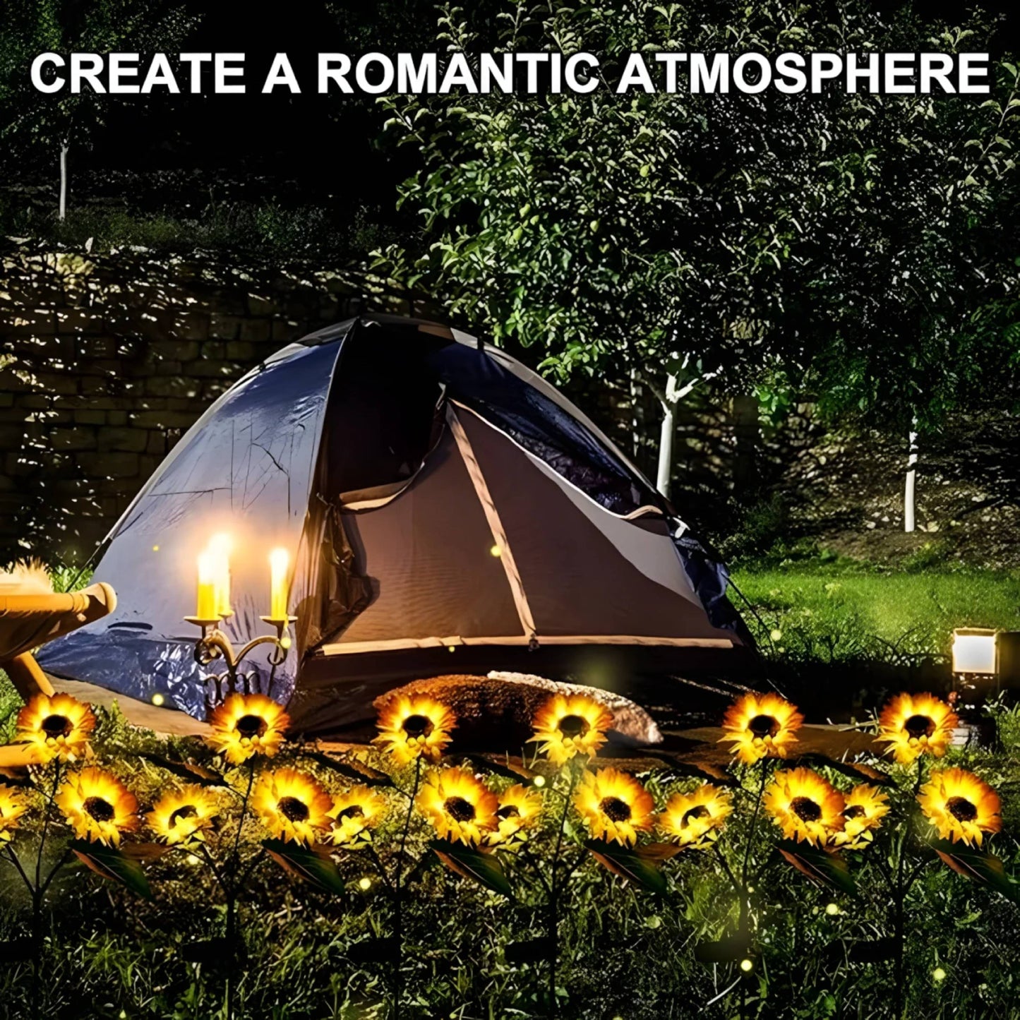 LumiFlora – Solarbetriebene Sonnenblumen-Gartenleuchte Mit Warmem Licht und Wetterfestem Design | 1+1 GRATIS