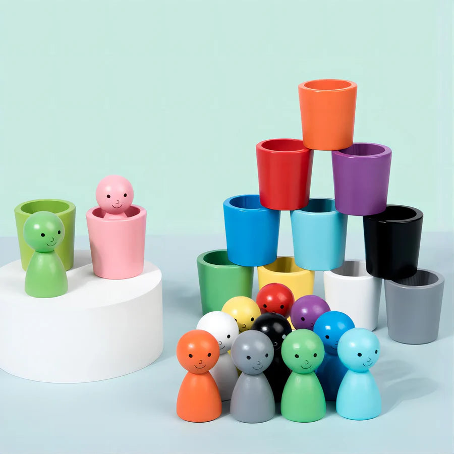 CupFrenzy – Farbige Stapel und Sortierbecher für Kinder zum Lernen und Spielen