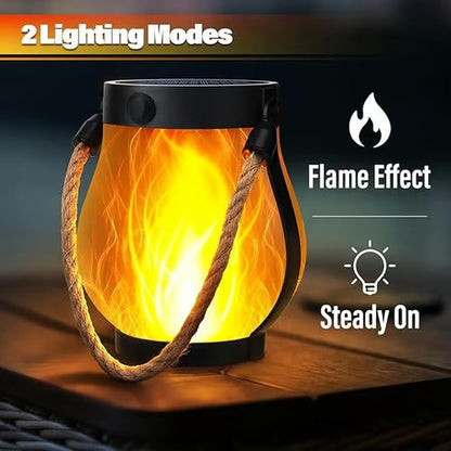 GlanzFlamme – Solar-Flackerlaterne mit zwei Lademodi