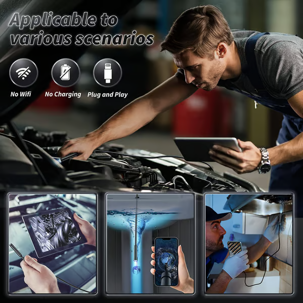 DetailCam – Flexible, wasserdichte HD-Inspektionskamera für Smartphones