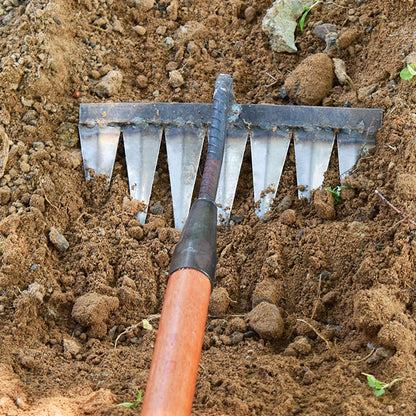 GardenPro – Stahl Unkrautentferner mit Scharfen Zähnen für Effektives Unkrautjäten