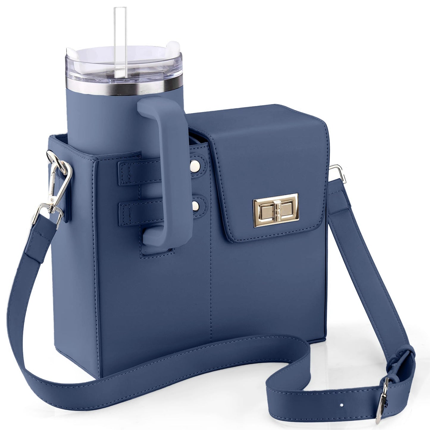 Alice – Modische Schultertasche mit Halterung für Sport-Wasserflaschen