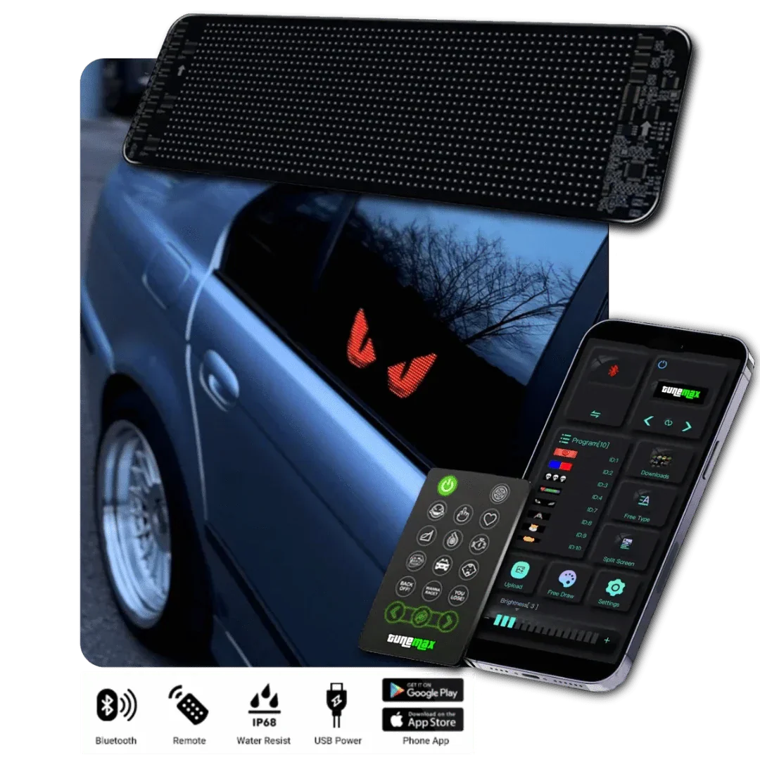 GlowSign – Individuell anpassbares LED-Autodisplay für brillante Bilder