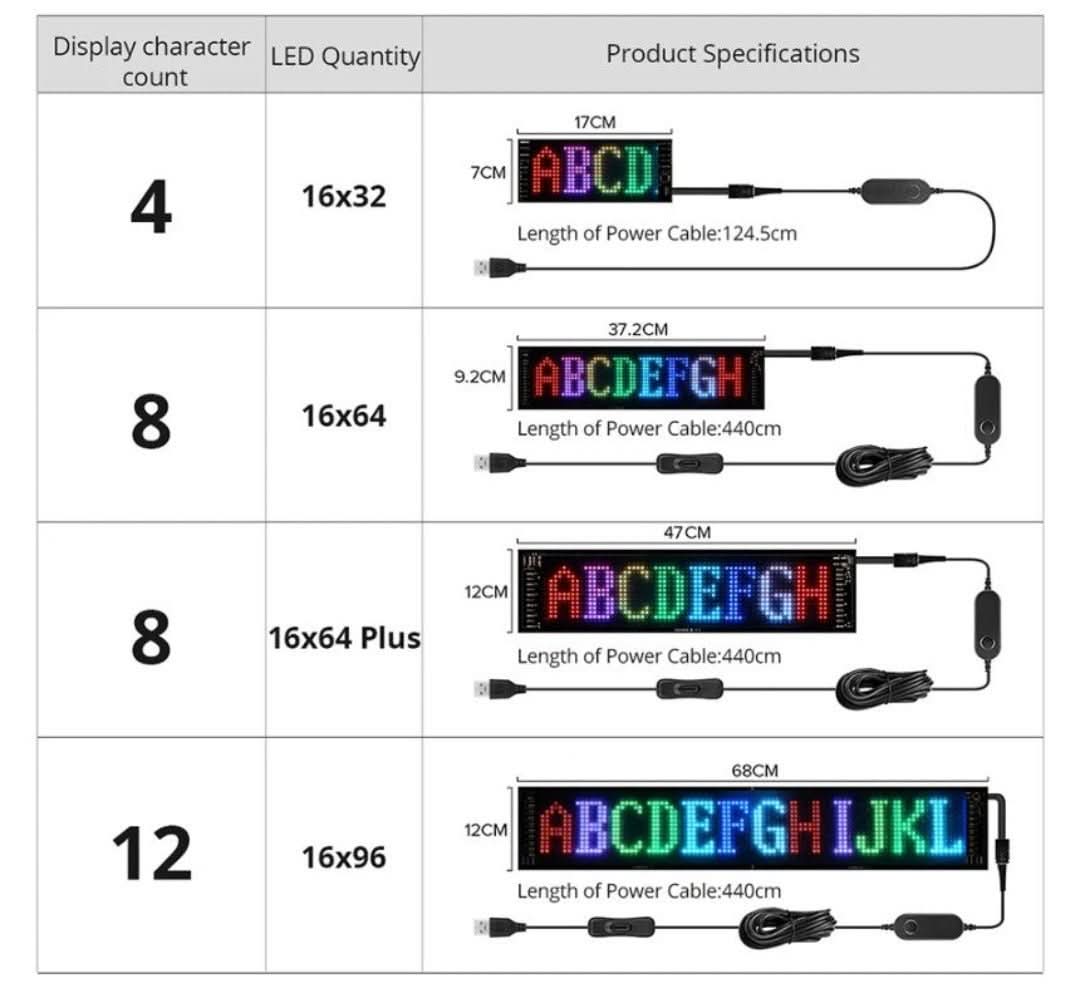 GlowSign – Individuell anpassbares LED-Autodisplay für brillante Bilder