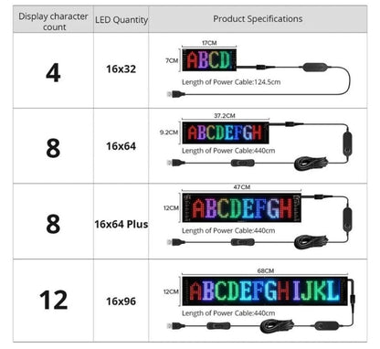 GlowSign – Individuell anpassbares LED-Autodisplay für brillante Bilder