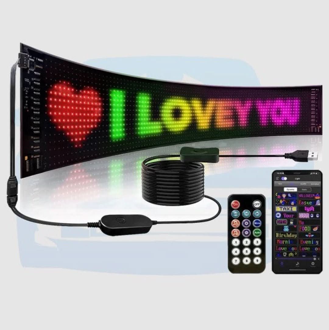 GlowSign – Individuell anpassbares LED-Autodisplay für brillante Bilder