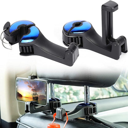 Hooky – 360° drehbarer Auto-Kopfstützen-Organizer für Lebensmittel und Taschen
