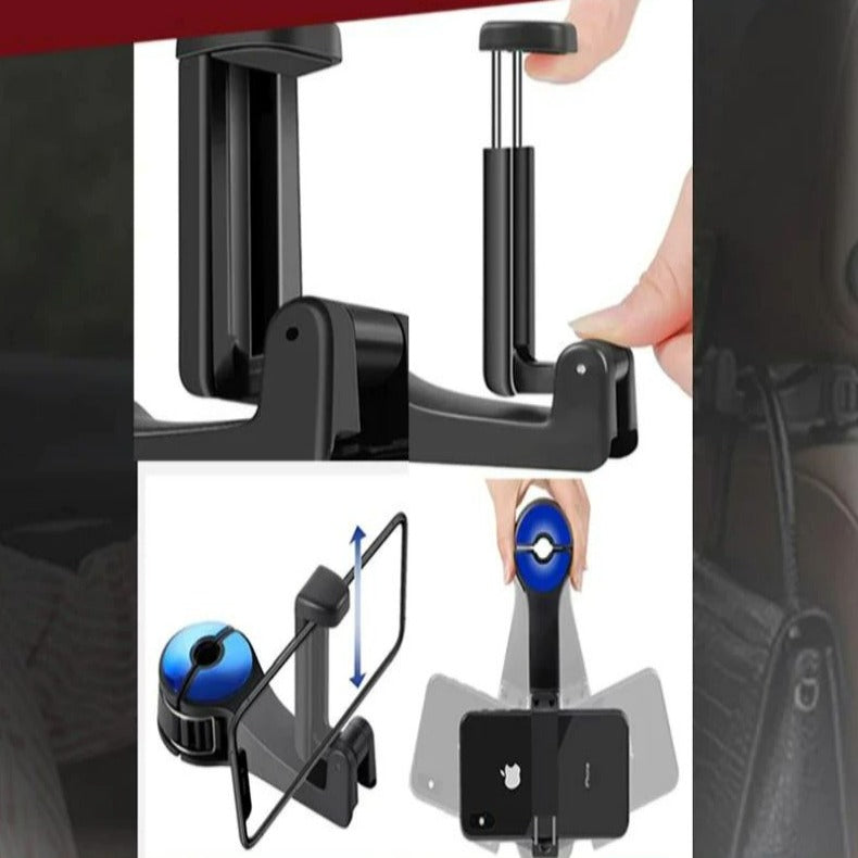 Hooky – 360° drehbarer Auto-Kopfstützen-Organizer für Lebensmittel und Taschen