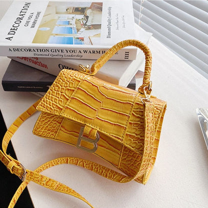 StyleNest – Umhängetasche in Kroko-Optik mit Handytasche