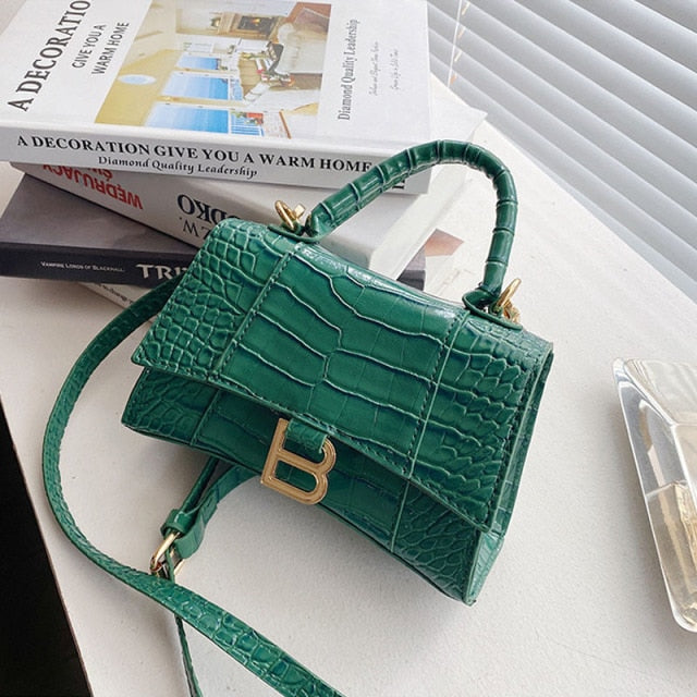 StyleNest – Umhängetasche in Kroko-Optik mit Handytasche
