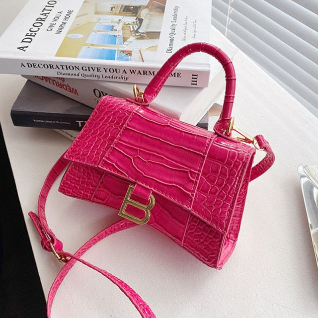 StyleNest – Umhängetasche in Kroko-Optik mit Handytasche
