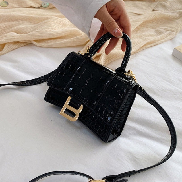 StyleNest – Umhängetasche in Kroko-Optik mit Handytasche