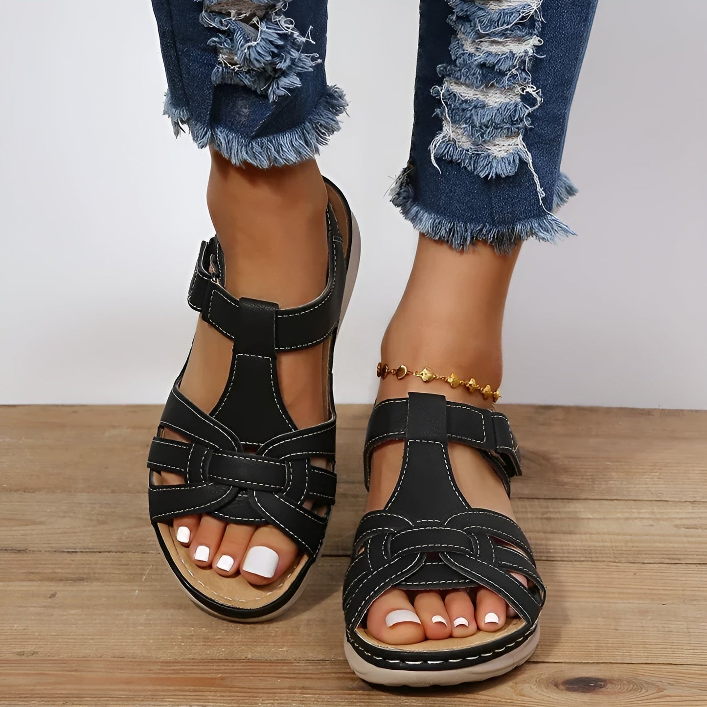 Sandalen – Orthopädische Sandalen mit offener Spitze für stilvollen Komfort im Alltag