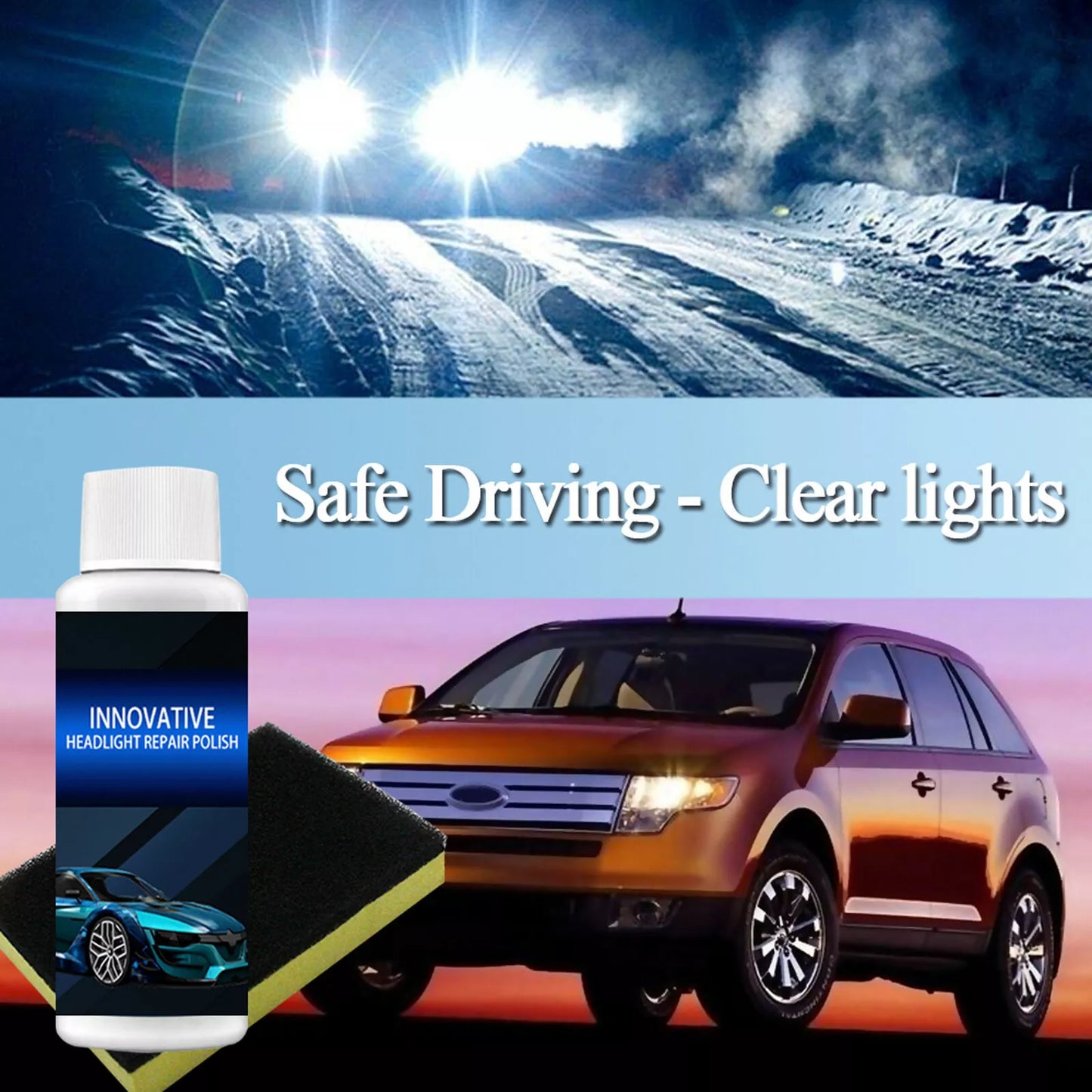 1+1 Gratis | CareLux™ - Autoscheinwerfer-Reparaturflüssigkeit
