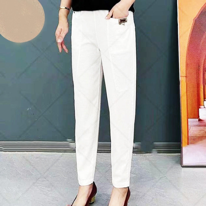 Nara – Atmungsaktive Hose mit Taschen und geradem Bein