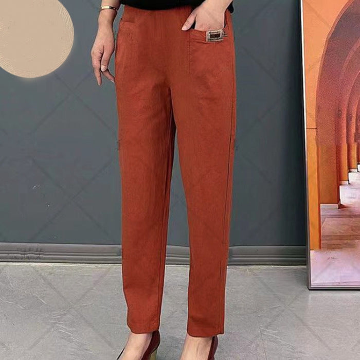 Nara – Atmungsaktive Hose mit Taschen und geradem Bein
