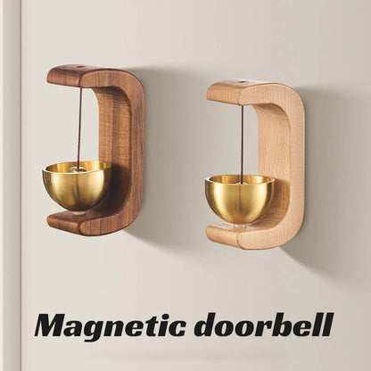 ChimeAura – Elegante Magnet-Türklingel mit Holzoptik und klarem, sanftem Klang