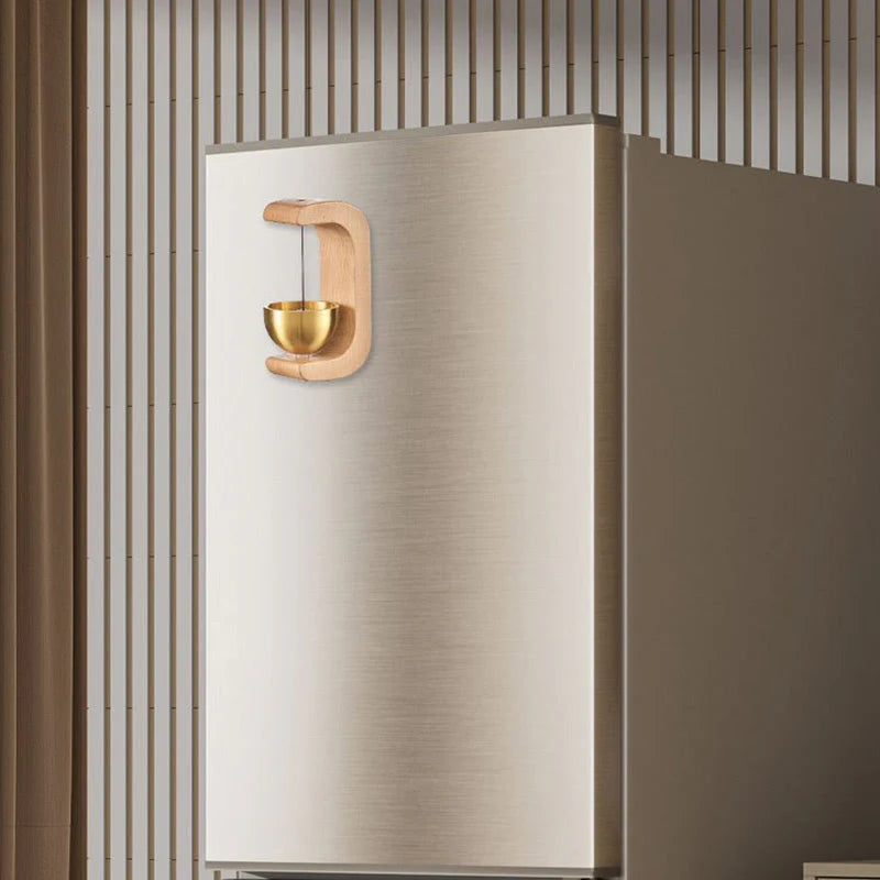 ChimeAura – Elegante Magnet-Türklingel mit Holzoptik und klarem, sanftem Klang