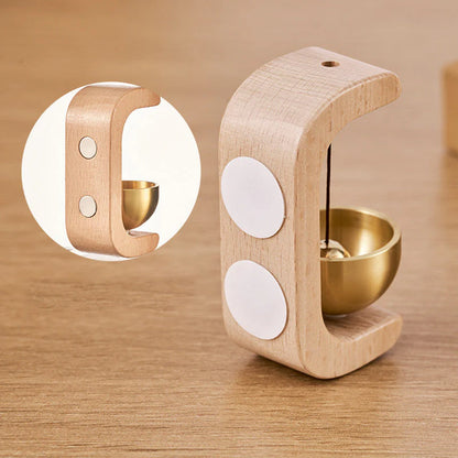 ChimeAura – Elegante Magnet-Türklingel mit Holzoptik und klarem, sanftem Klang