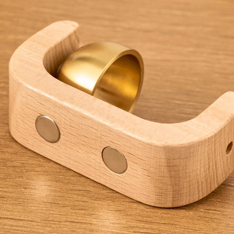 ChimeAura – Elegante Magnet-Türklingel mit Holzoptik und klarem, sanftem Klang