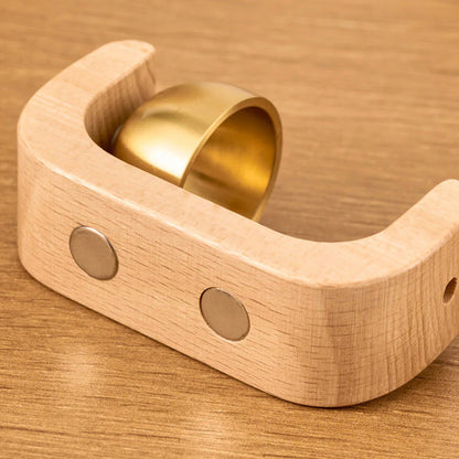 ChimeAura – Elegante Magnet-Türklingel mit Holzoptik und klarem, sanftem Klang