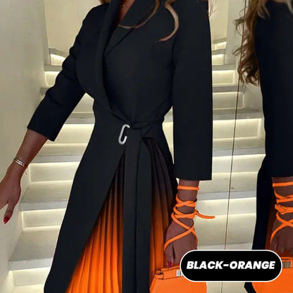 Naomi – Tailliertes Blazerkleid mit Ombre-Farbverlaufsdesign
