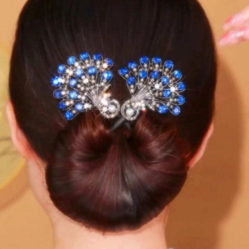 VintaClip – Elegante Pfauen-Haarspange für stilvolle Frisuren | 1+1 Gratis
