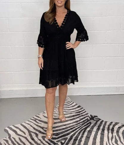 Harper – Besticktes Spitzenkleid im eleganten Casual-Stil