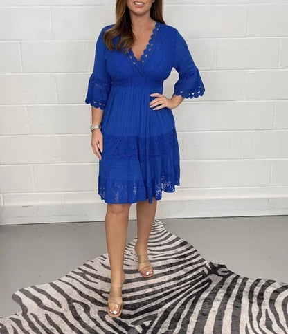 Harper – Besticktes Spitzenkleid im eleganten Casual-Stil