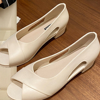 Luisa – Offene Schuhe mit dickem Absatz für stilvollen Komfort im Alltag