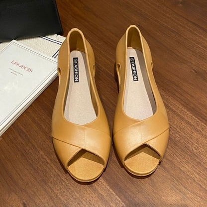 Luisa – Offene Schuhe mit dickem Absatz für stilvollen Komfort im Alltag