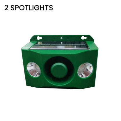 SolarDefender – Solarbetriebene Außenabwehr mit Licht und Ton