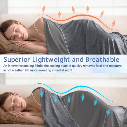 CoolNest – Leichte Kühlende Decke mit Weichem Wendedesign