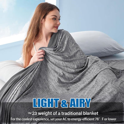 CoolNest – Leichte Kühlende Decke mit Weichem Wendedesign