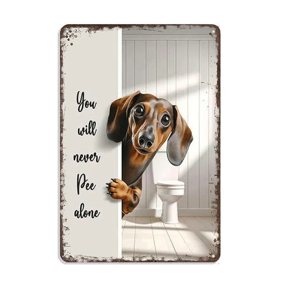 WallWhimsy – Verwandeln Sie Badezimmer sofort mit stilvollen, lustigen Metallschildern
