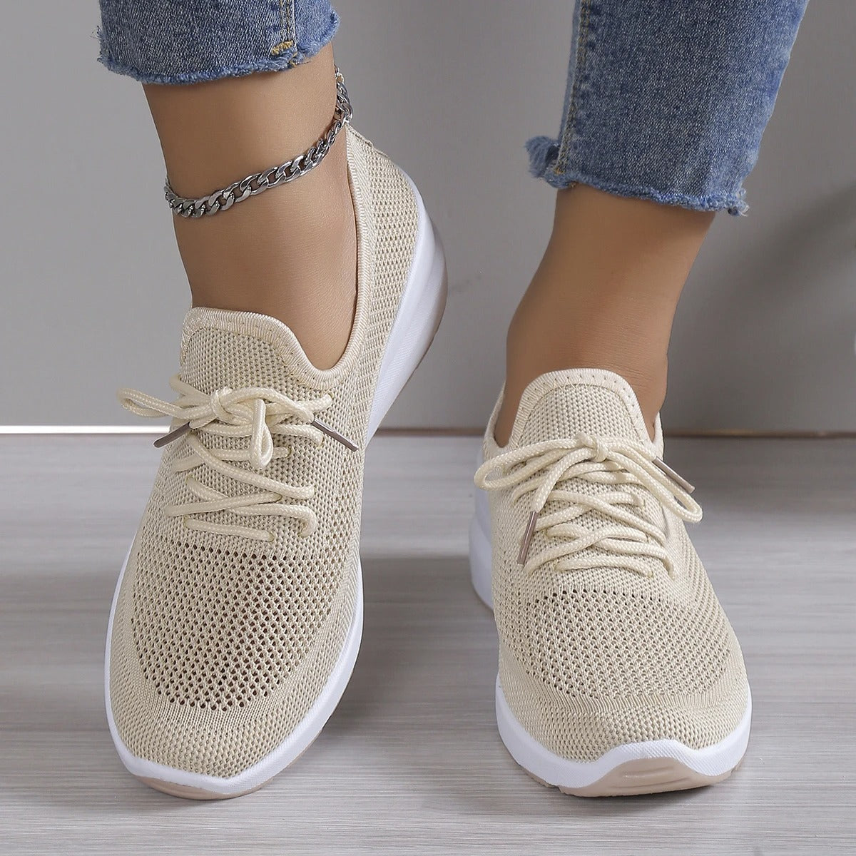 Mutiara – Leichte, atmungsaktive Strick-Sneaker für den Alltag
